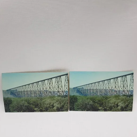 Postcards Railroad Train Rail Bridges United States Canada Steam Diesel Vintage - Picture 6 of 16